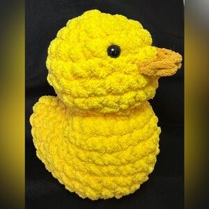 Handmade Crochet Yellow Plush Duck